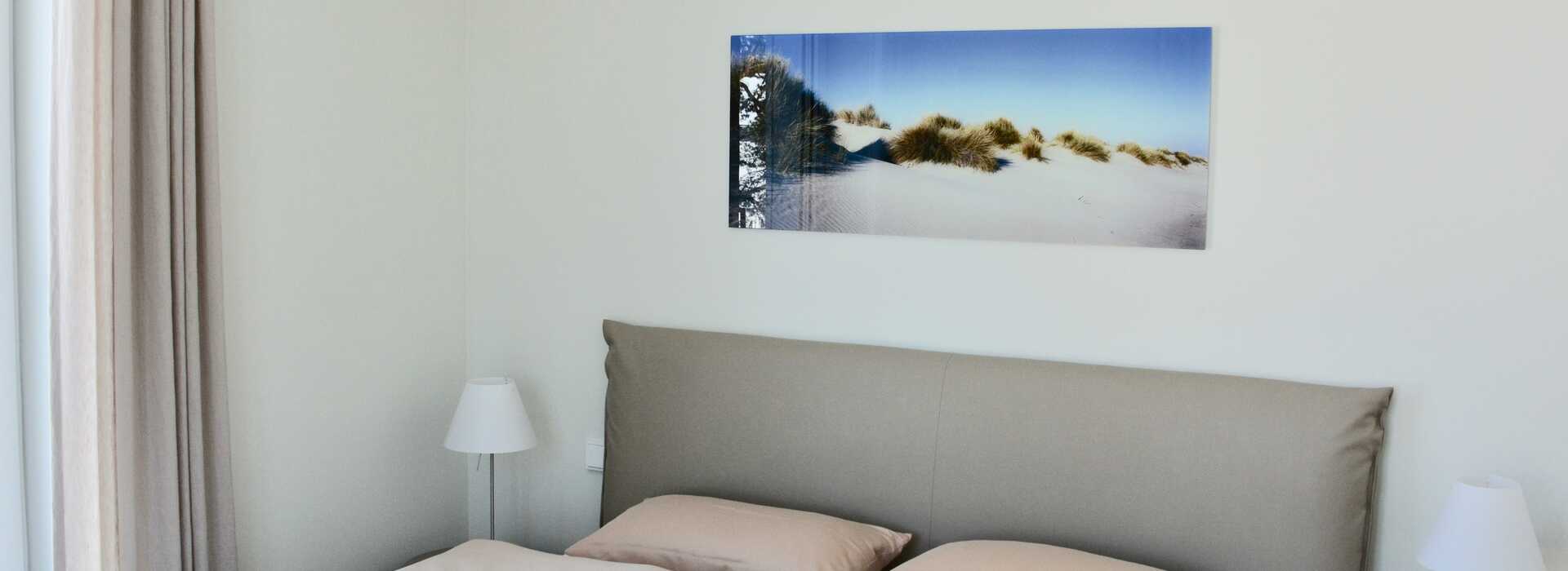 Das Schlafzimmer der Wohnung