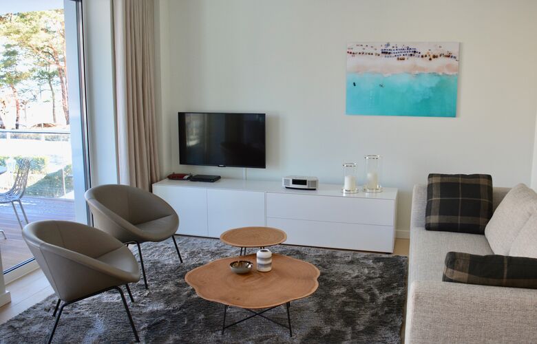 Das Wohnzimmer der Wohnung