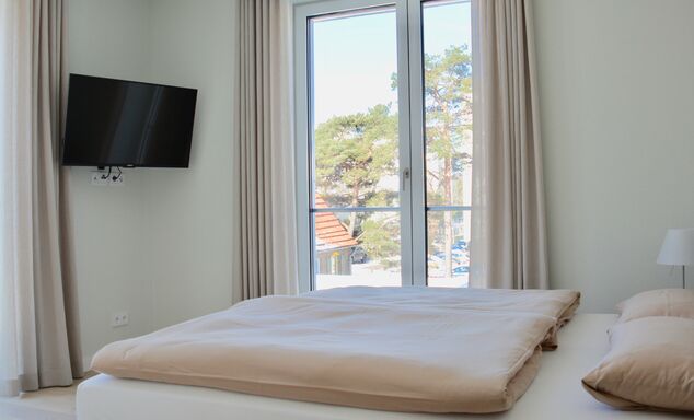 Das Schlafzimmer der Wohnung