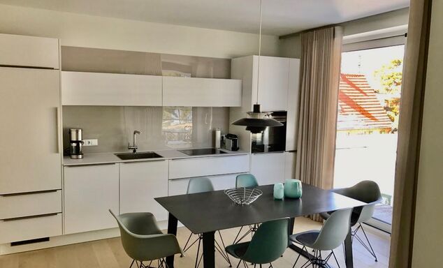 Die Küche der Wohnung
