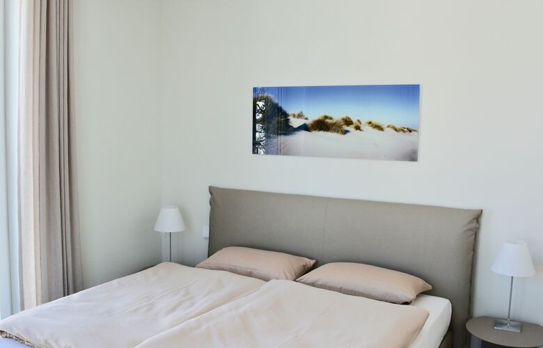 Das Schlafzimmer der Wohnung